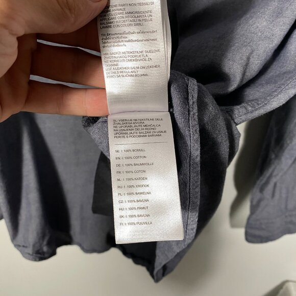 Fjallraven Ovik Long Sleeve Light Chambray Button Up Hike Shirt men's size XL - Picture 7 of 8